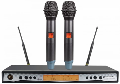 Радиосистема вокальная с 2 ручными микрофонами Relacart UR-111D фото 1
