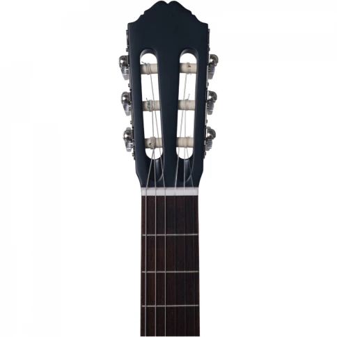 ALMIRES C-15 BKS - классическая гитара 4/4, верхн. дека-ель, корпус-красное дерево, цвет черный фото 5