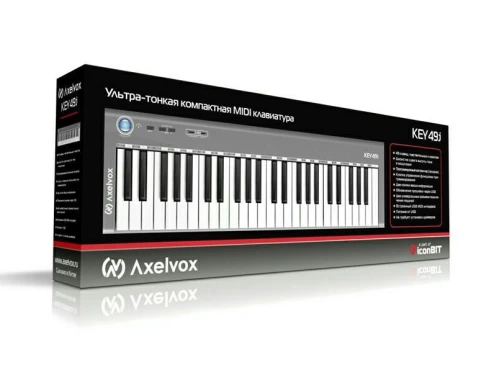 MIDI-клавиатура Axelvox KEY49j White фото 5