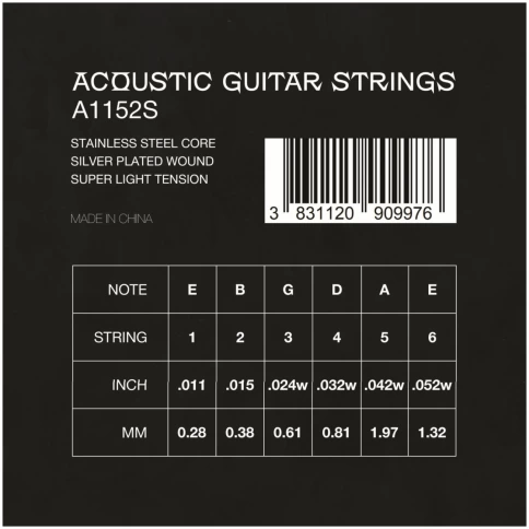 Струны для акустической гитары Veston A1152 S 11-52 фото 2