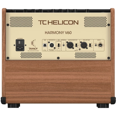 TC HELICON HARMONY V60 - 2-х канальный комбоусилитель для акустической гитары/вокала, 60 Вт фото 4