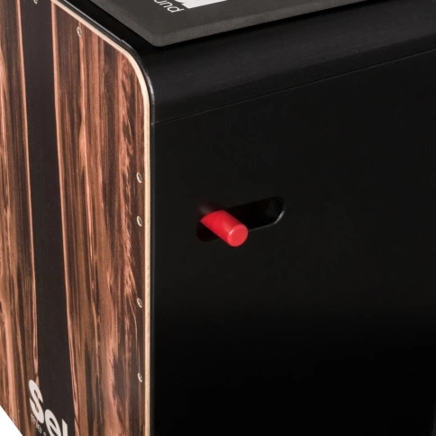 Кахон Sela SE107 серия CaSela Black Pro- Satin Nut, цвет - орех, цвет кахона - черный фото 5