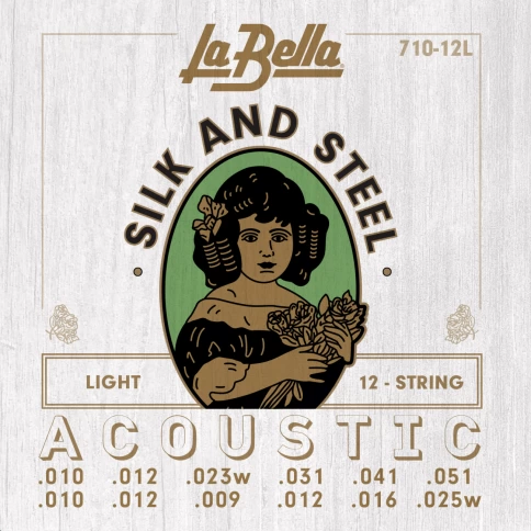 Струны для 12-струнной гитары LA BELLA 710-12L 11-51 фото 1