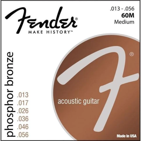 Струны для акустической гитары FENDER 60M .013-.056 фото 1