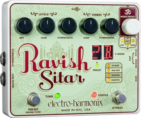 Педаль эффектов Electro-Harmonix Ravish Sitar фото 1