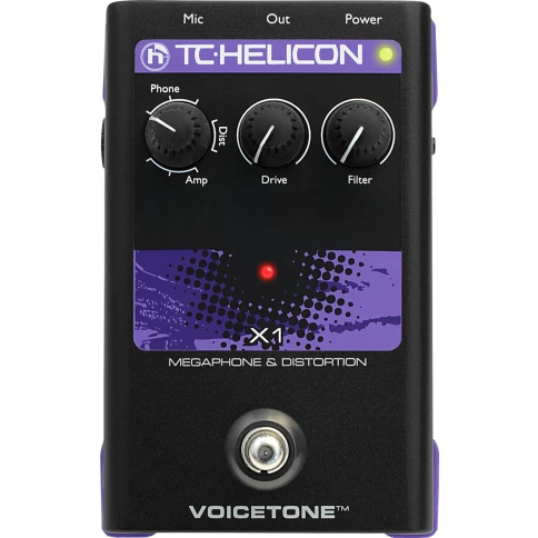 TC HELICON VOICETONE X1 - вокальная педаль эффекта искажения и фильтрации фото 1