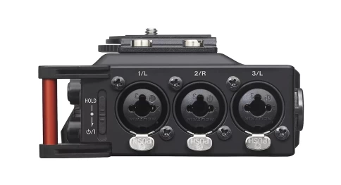 Tascam DR-70D 4 канальный портативный аудиорекордер для DSLR камер фото 4