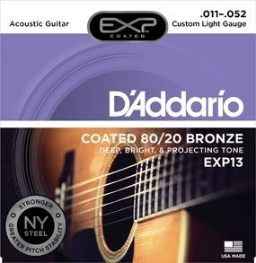 Струны для акустической гитары D'addario EXP13 11-52 фото 1