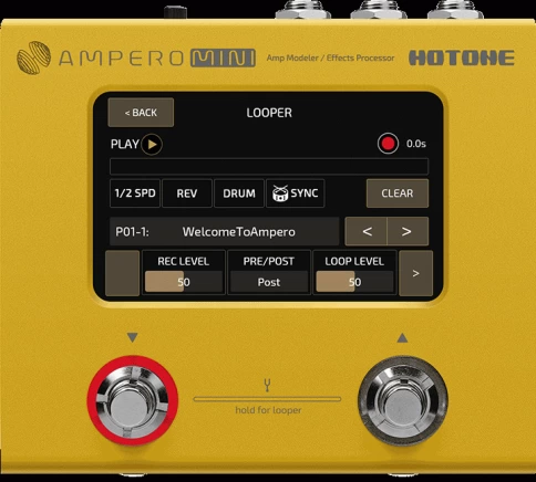 Гитарный процессор HOTONE Ampero Mini Vanilla фото 7