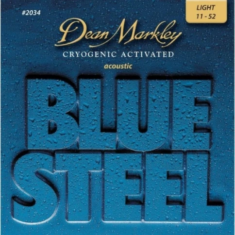 Струны для акустической гитары Dean Markley DM2034 Blue Steel 11-52 фото 1