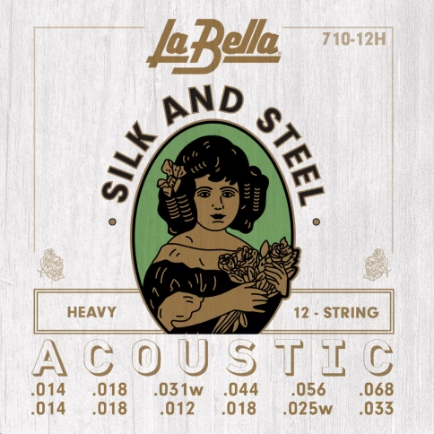 Струны акустической гитары La Bella 710-12H 14-68 фото 1