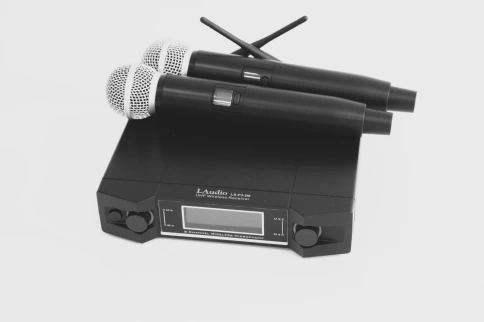 Двухканальная вокальная радиосистема, 2 ручных передатчика LAudio LS-P3-2M фото 2