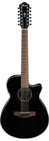 12-струнная электроакустическая гитара IBANEZ AEG5012-BKH фото 1