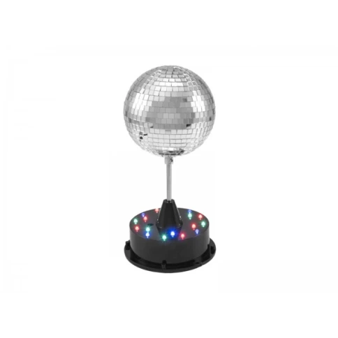 Зеркальный шар EUROLITE LED Mirror Ball 13cm with Base фото 1
