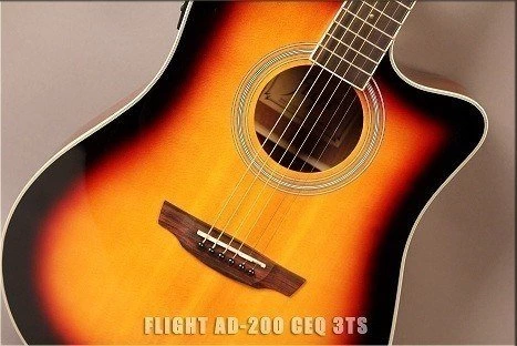 Гитара FLIGHT AD-200 CEQ 3TS фото 2