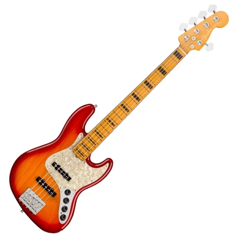 Бас- гитара Fender American Select Jazz Bass Amber Burst w/ Flame Maple Top 2012 фото 1