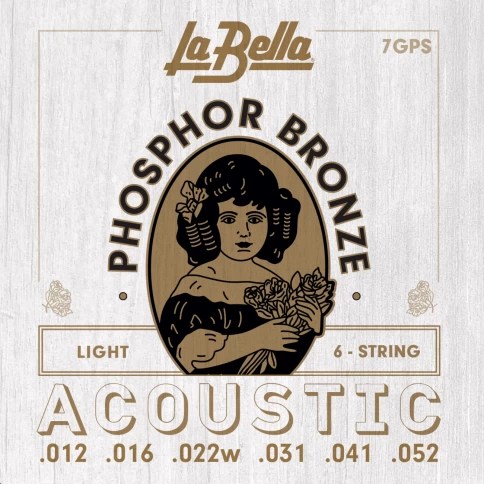 Струны для акустической гитары La Bella 7GPS Phosphor Bronze 12-52 фото 1