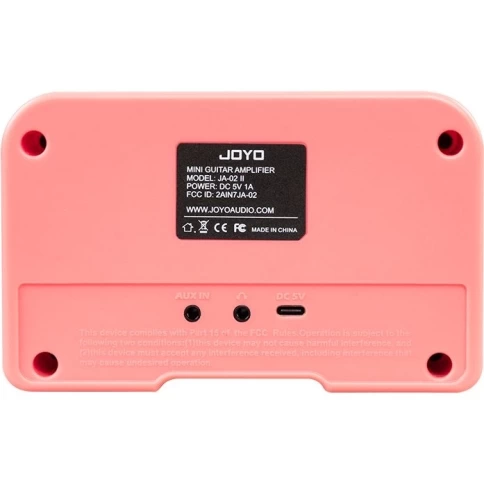 Комбоусилитель гитарный Joyo JA-02-II-pink с аккумулятором фото 4