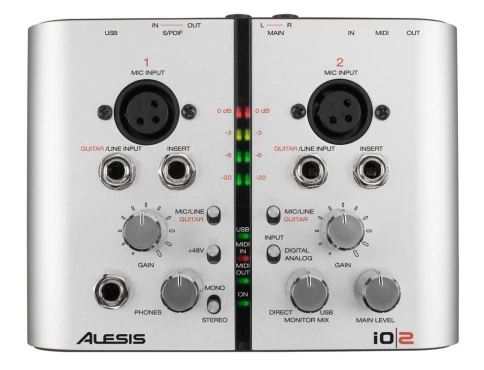 Аудиоинтерфейс ALESIS IO|2 фото 2