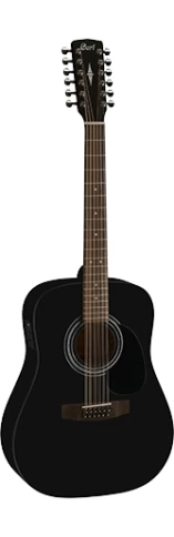 12-струнная электроакустическая гитара CORT AD810-12E BKS фото 1