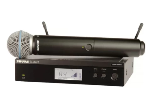 Радиосистема вокальная с ручным микрофоном SHURE BLX24RHK/SM58 фото 1