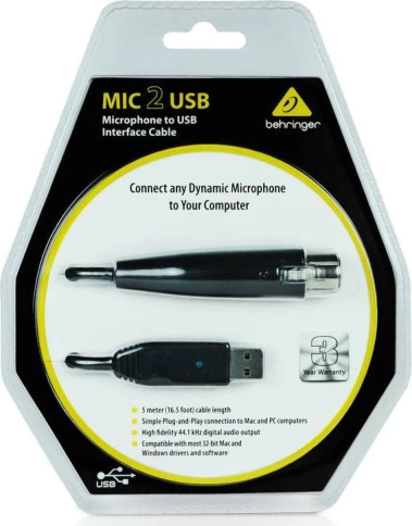 Аудиоинтерфейс Behringer MIC 2 USB фото 3