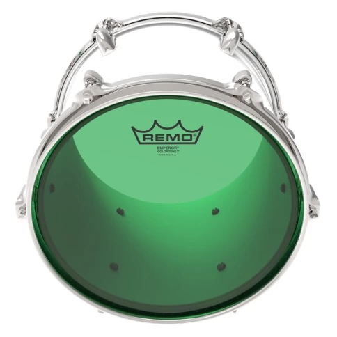 Пластик для барабана Remo Emperor Colortone Green Drumhead 12" BE-0312-CT-GN фото 2