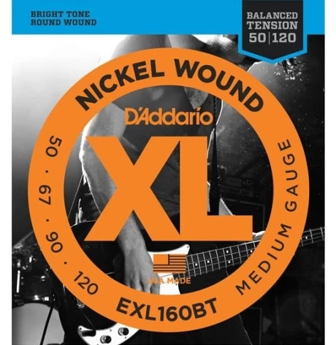 Струны для бас-гитары D'addario EXL160BT 45-100 фото 1