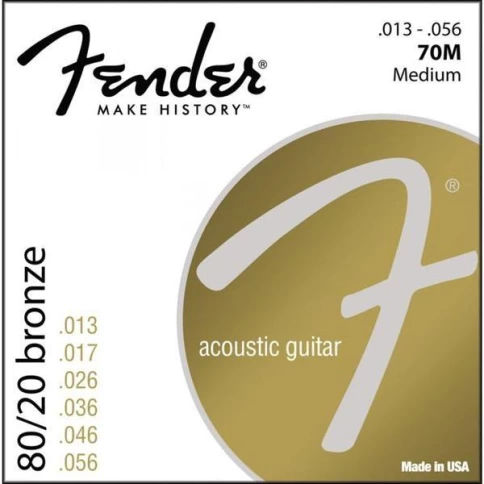 Струны для акустической гитары FENDER 70M .013-.056 фото 1