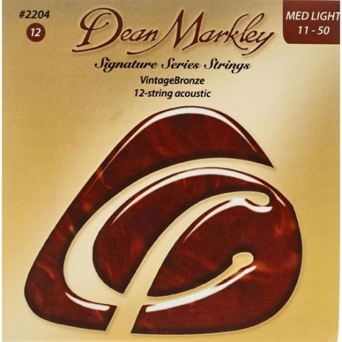 Струны для 12-струнной акустической гитары Dean Markley DM 2204 11-50 фото 1
