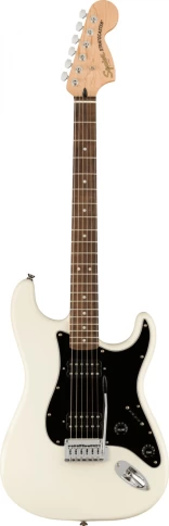 Электрогитара FENDER SQUIER AFFINITY 2021 STRATOCASTER HH LRL OLYMPIC WHITE фото 1