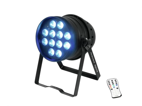 Eurolite LED PAR-64 HCL 12x l0W Floor bk Прожектор светодиодный Par фото 1
