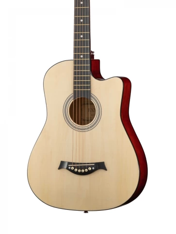 Акустическая гитара Fante FT-D38-N, с вырезом, цвет натуральный фото 2