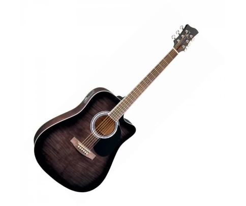 Электроакустическая гитара Jay Turser JJ45-FCET-BKSB фото 1