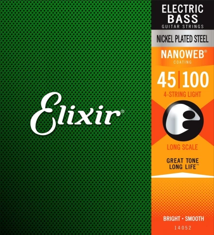 Струны для бас-гитары Elixir 14052 45-100 фото 1