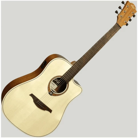 Электроакустическая гитара LAG T-70D CE NAT фото 2