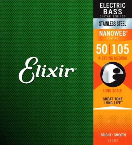 Струны для бас-гитары Elixir 14702 50-105 фото 1