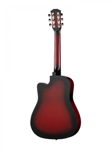 Акустическая гитара Fante FT-D38-RDS, с вырезом, красный санберст фото 4