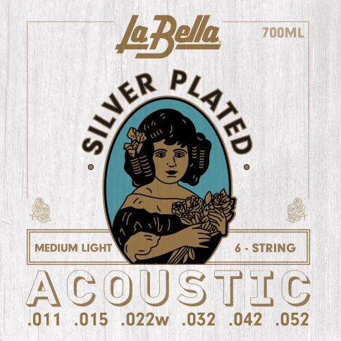 Струны для акустической гитары La Bella 700ML 11-52 фото 1