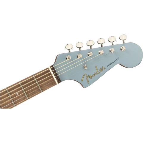 Электроакустическая гитара Fender Newporter Player WN Ice Blue Satin фото 5