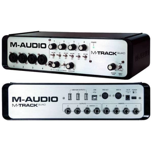Аудиоинтерфейс M-AUDIO M-TRACK QUAD USB фото 2