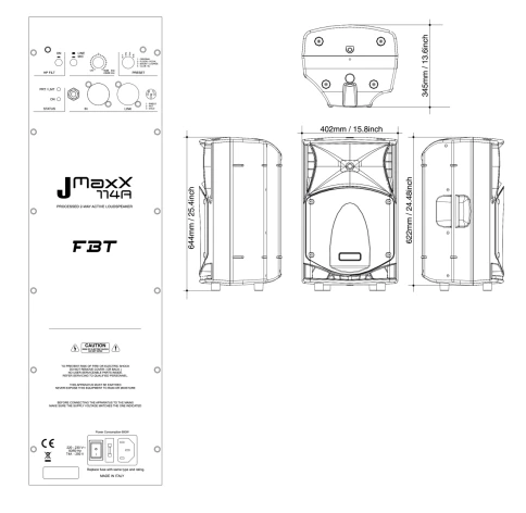 Акустическая система FBT JMAXX 114A фото 3