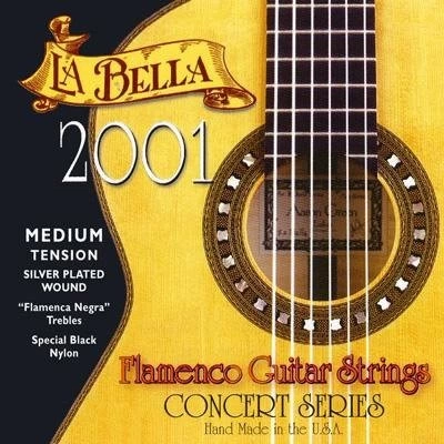 Струны для классической гитары LA BELLA 2001 FLAMENCO MEDIUM фото 1