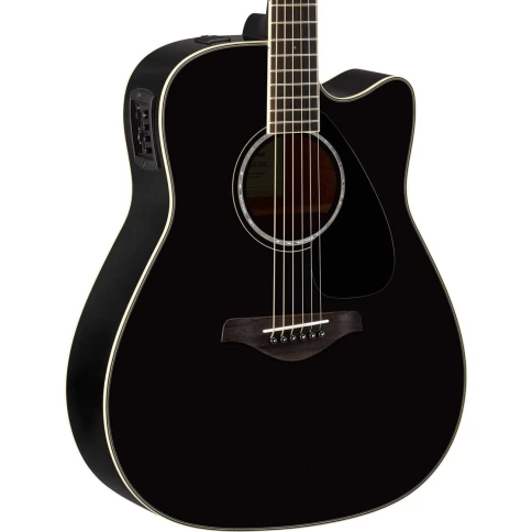 Электроакустическая гитара Yamaha FGX-830C BLK фото 2