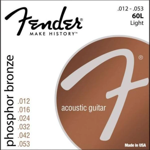 Струны для акустической гитары FENDER 60L .012-.053 фото 1