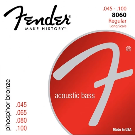 Струны для акустической бас-гитары Fender 8060 Long Scale 45-100 фото 1