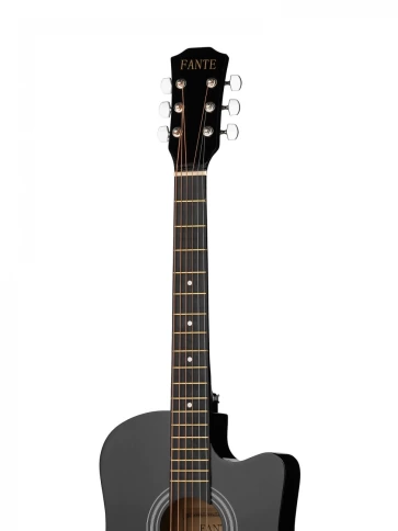 Акустическая гитара Fante FT-D38-BK, с вырезом, черная фото 3