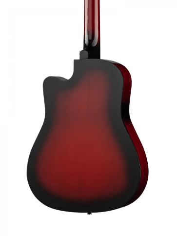 Акустическая гитара Fante FT-D38-RDS, с вырезом, красный санберст фото 5