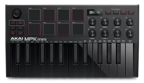 MIDI-контроллер Akai Pro MPK Mini MK3 Black фото 1