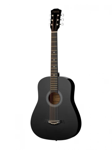 Акустическая гитара, черная, Fante FT-R38B-BK фото 1